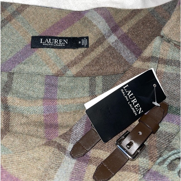 Ralph Lauren black label Plaid Fringe-Trim Tweed Miniskirt - Picture 7 of 11